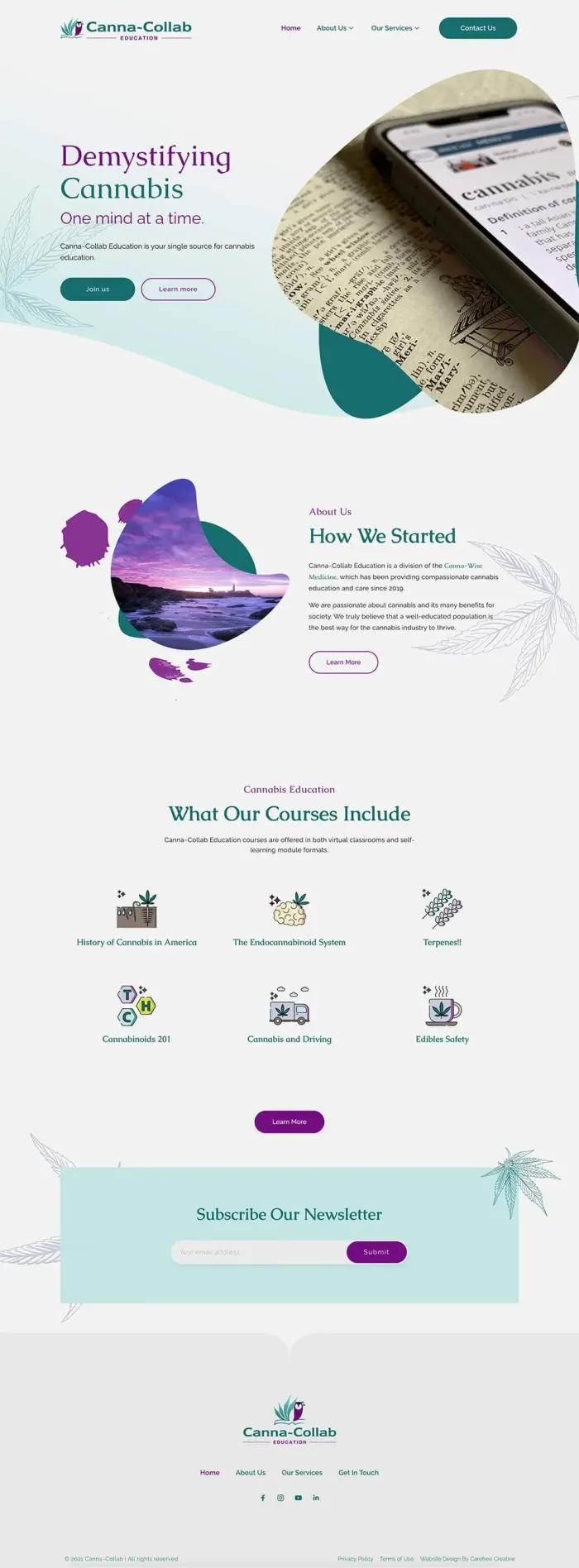 Canna~Collab Education website