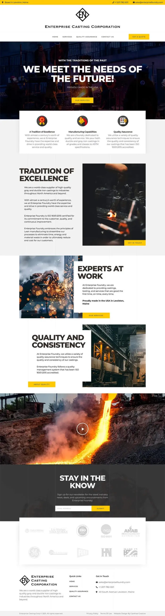 Enterprise Foundry website