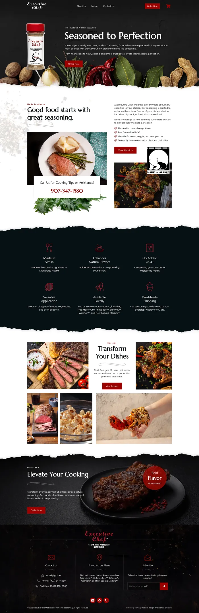 Executive Chef website