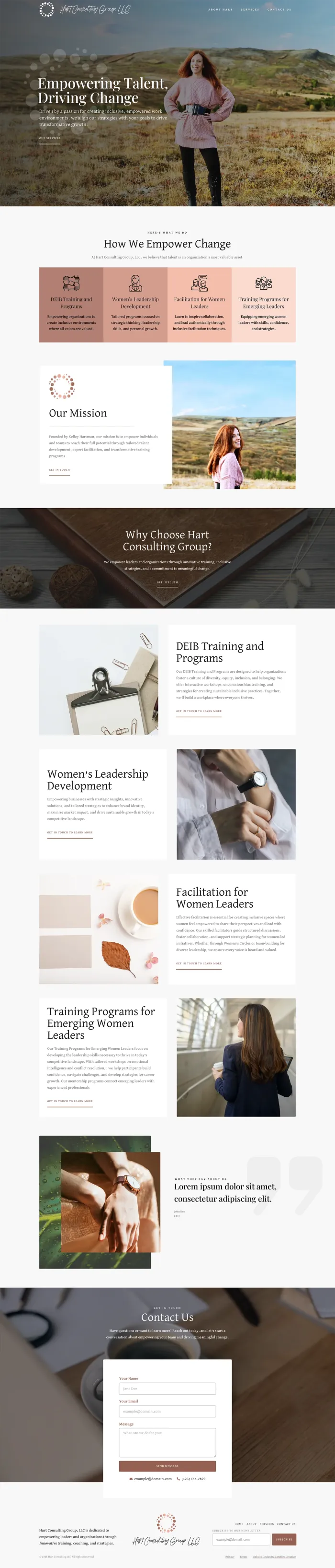Hart Consulting website