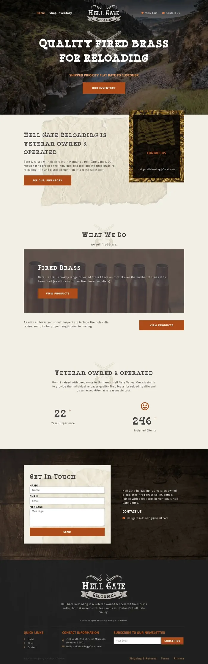 Hellgate Reloading website