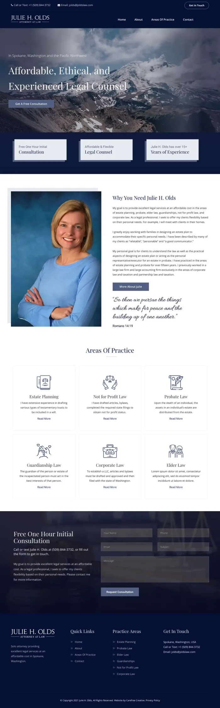 Julie H Olds website