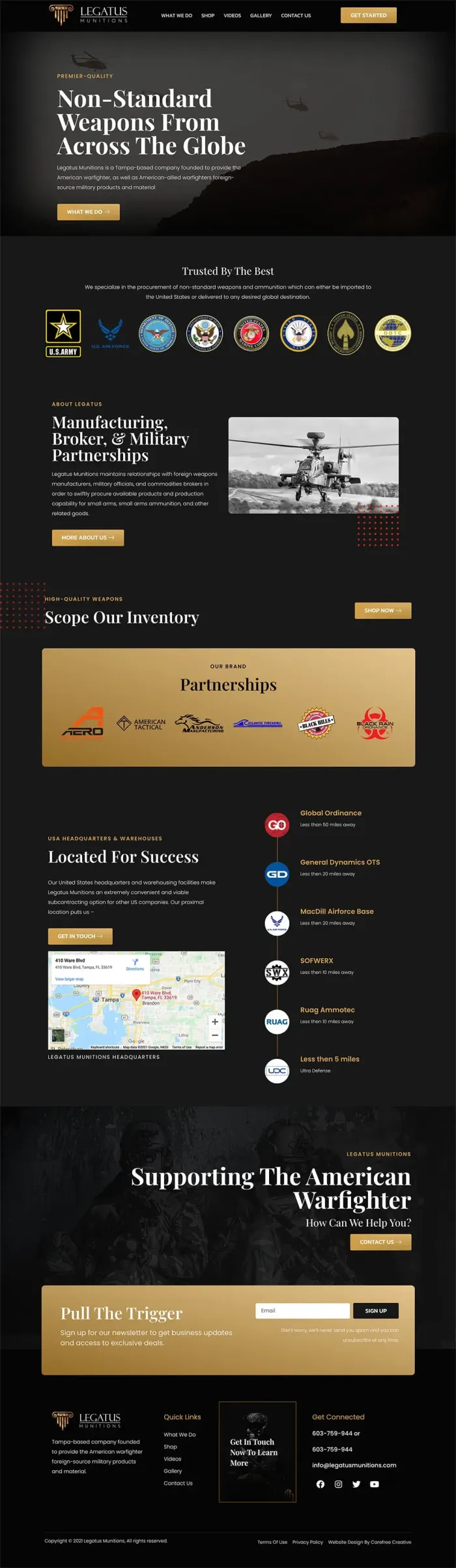 Legatus Munitions website