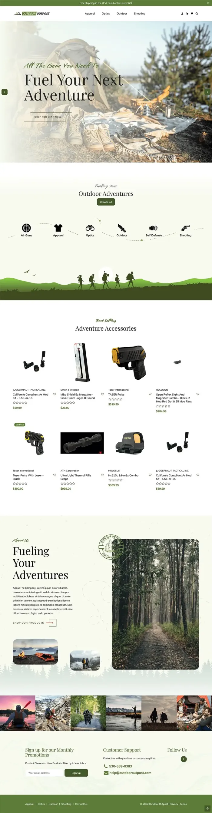 Outdoor Outpost website