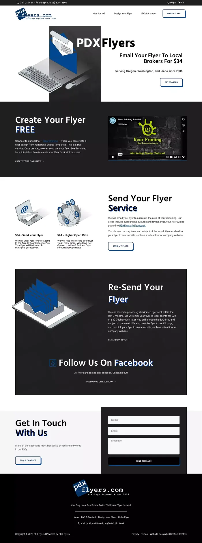 PDX Flyers website