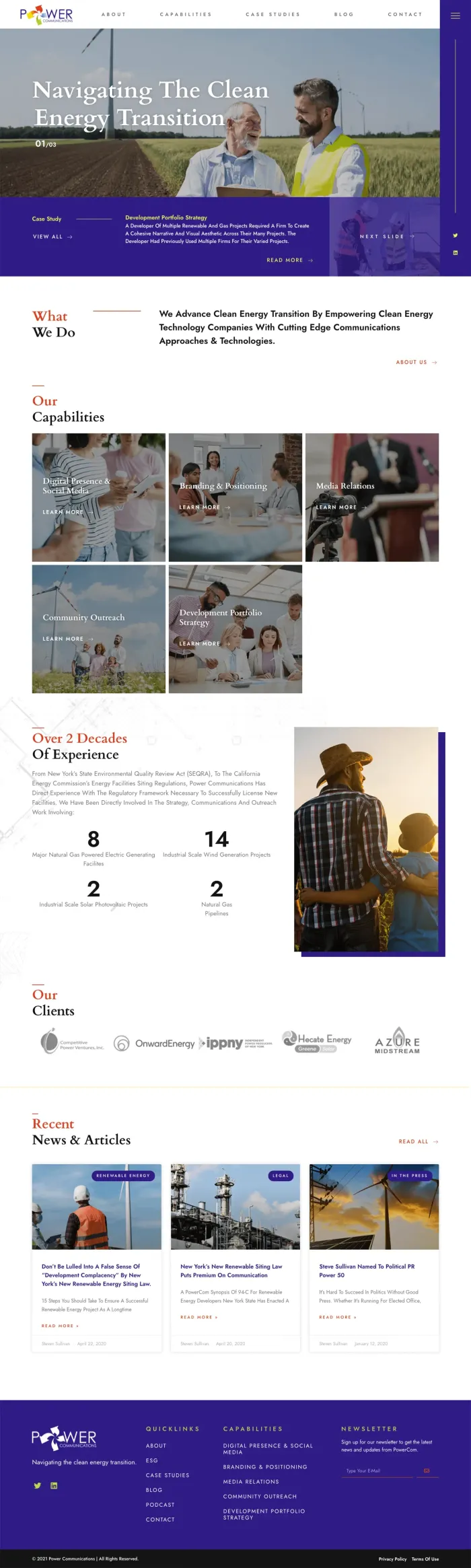 Power Communications website