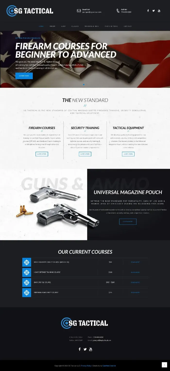 SG Tactical website