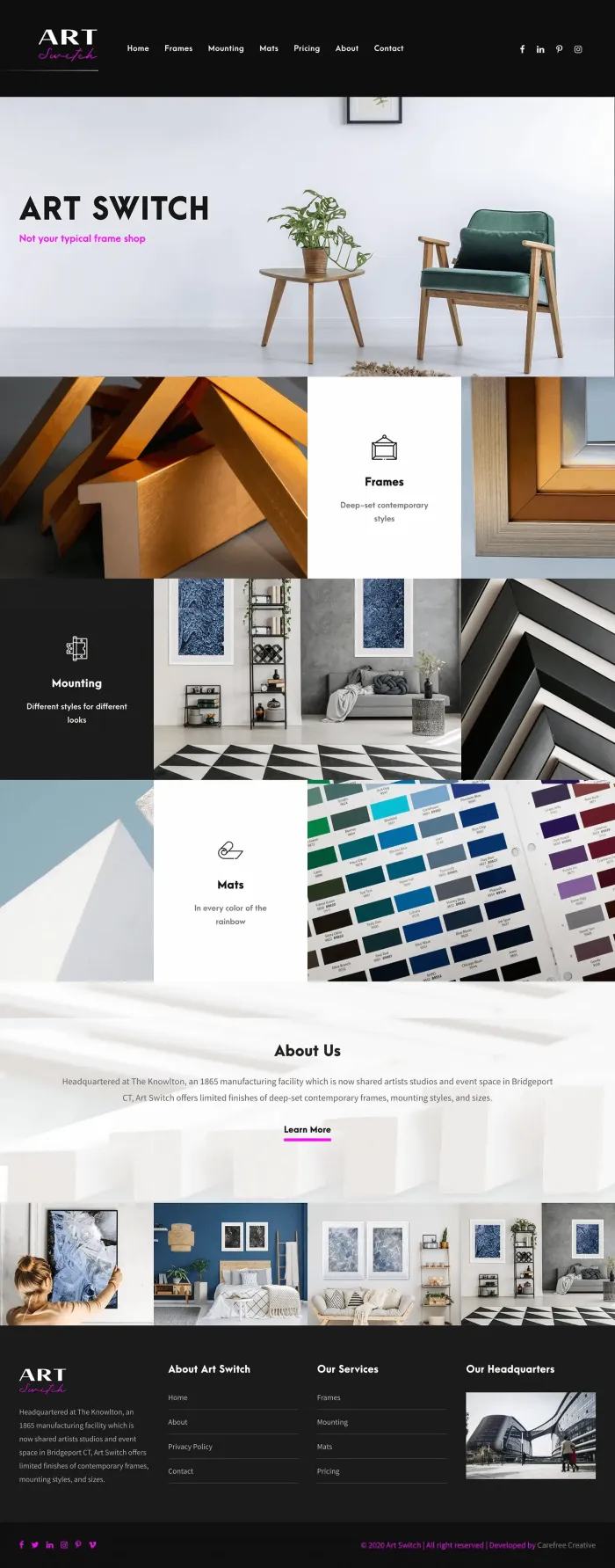 The Art Switch website