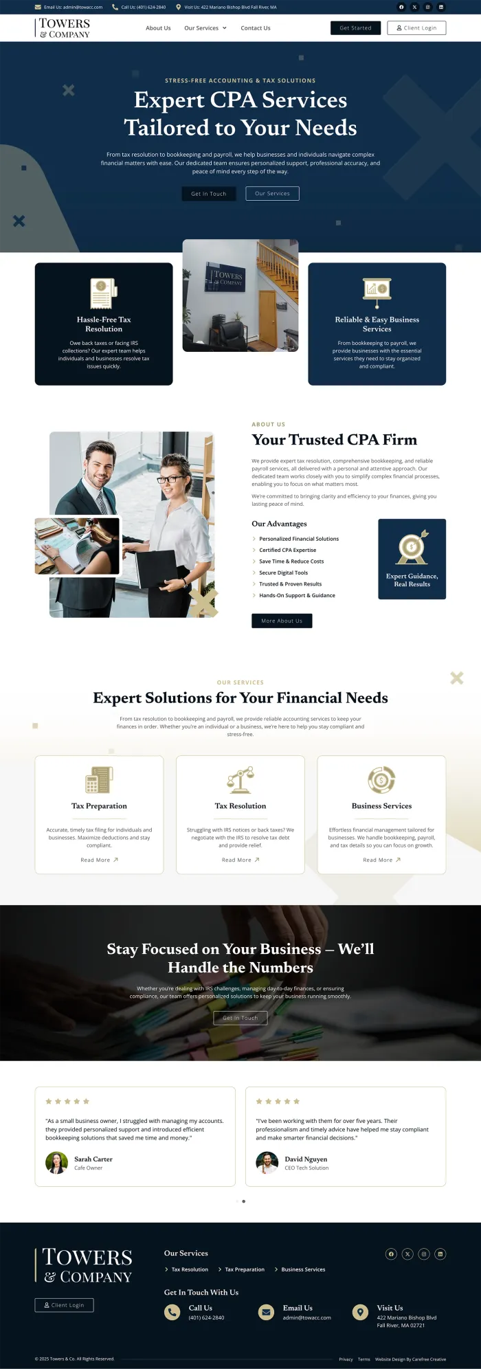 Towers & Co website