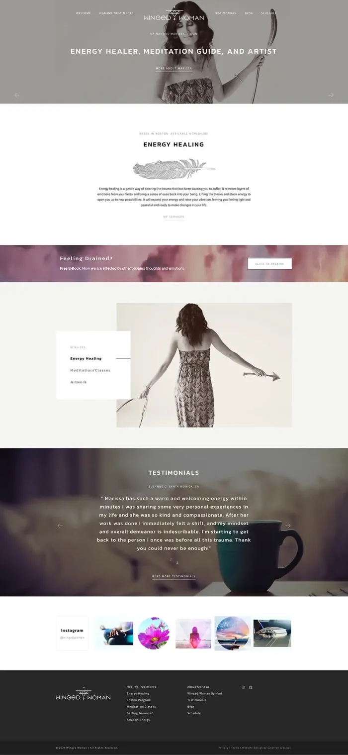 The Winged Woman website