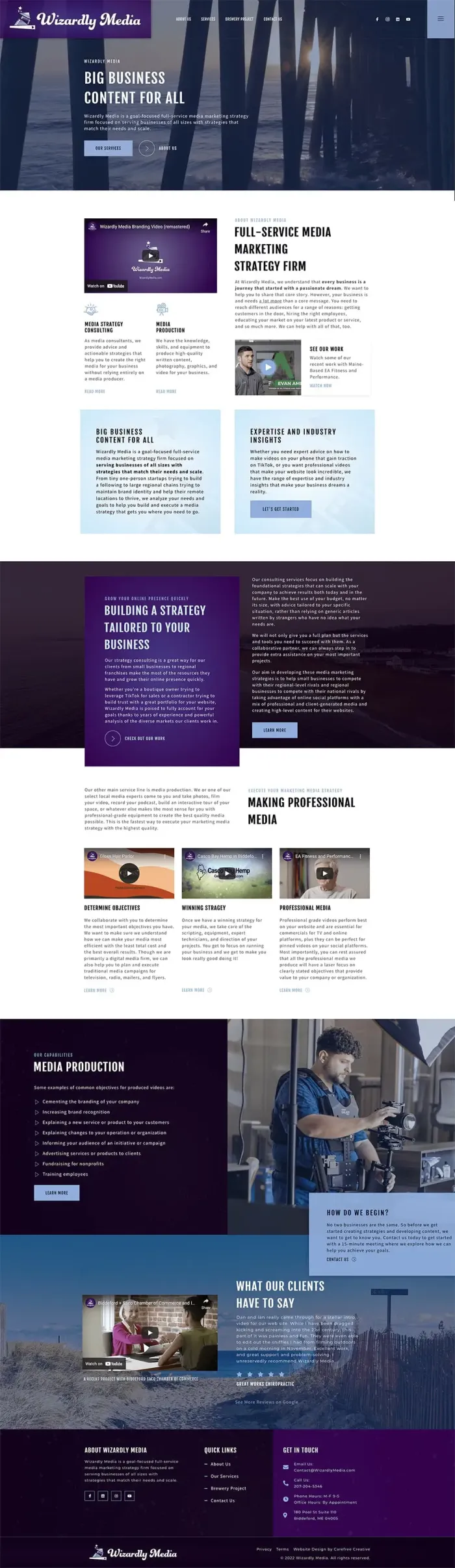 Wizardly Media website